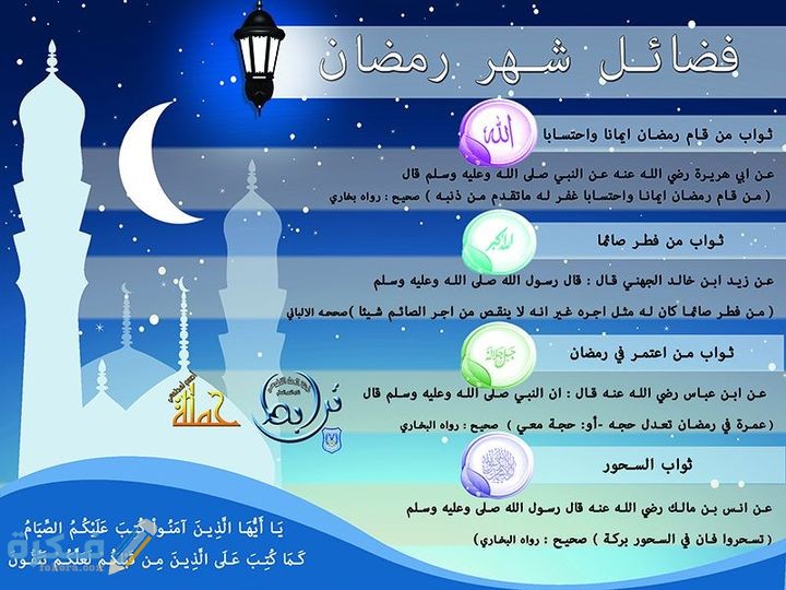 اهم فضائل شهر رمضان المبارك 1 شهر رمضان