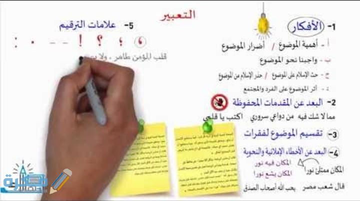 10 نصائح كتابة موضوع تعبير 1 IMG ٢٠٢٠١٠٢٢ ٢٠٠٨٢٥