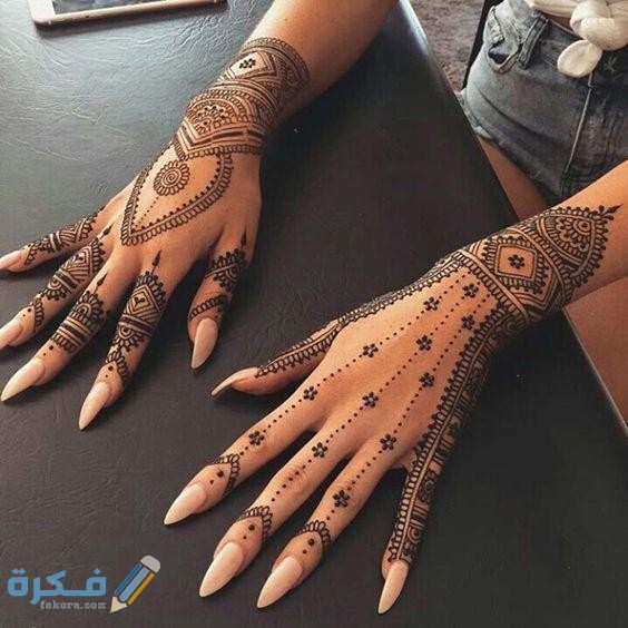 صور رسم حنة على الرقبة 2025 رسومات حناء جميلة 1 6433036 264197912