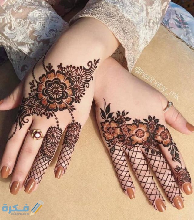 صور نقش حنه للاصابع اماراتي 2021 رسومات حناء جميلة موقع فكرة