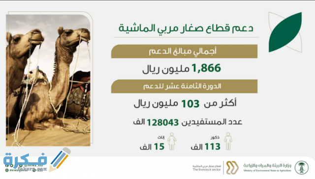متى ينزل دعم المواشي هذا الشهر؟