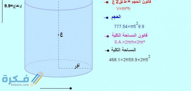 تقاس كمية الماء في خزان الماء ب