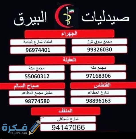 ارقام الصيدليات للتوصيل السريع في الكويت