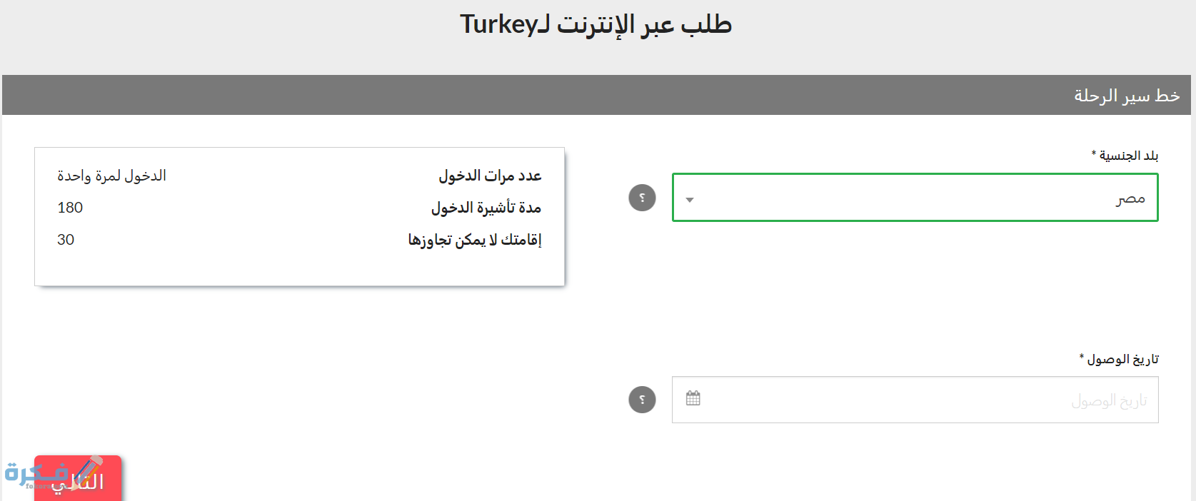 متطلبات السفر الى تركيا من مصر