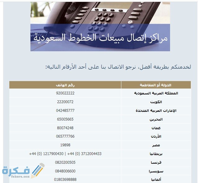 رقم الخطوط السعودية رقم الخطوط