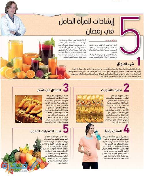 أفضل نظام غذائي للحامل في رمضان