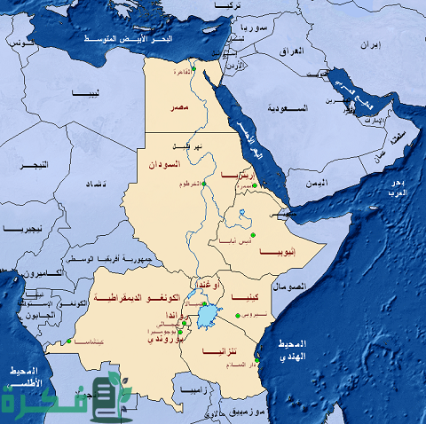 كم عدد الدول التي يمر بها نهر النيل