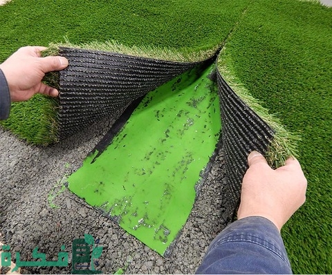 طريقة تركيب العشب الصناعي على البلاط