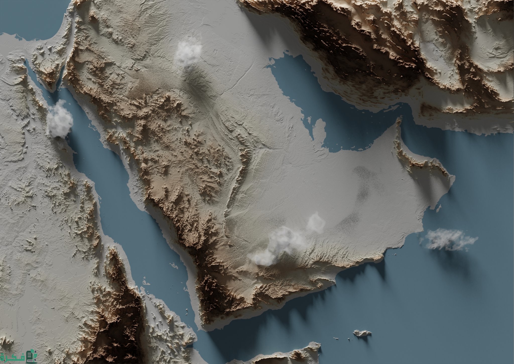 بحث عن تضاريس شبه الجزيرة العربية
