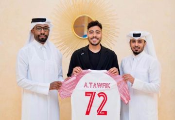 الشمال القطري يعلن رسمياً عن صفقة أكرم توفيق: شاهد لحظة تقديم اللاعب في القلعة!