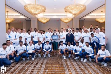 ريما بنت بندر تلتقي ببعثة الهلال قبل مواجهة ريال مدريد في مونديال الأندية