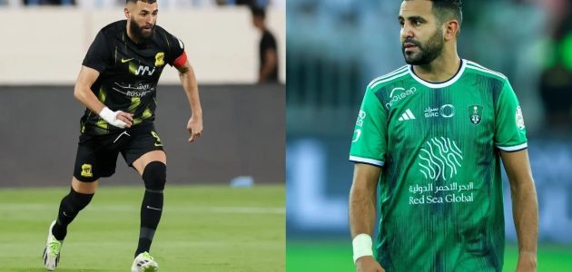 رياض محرز يؤكد مكانة بنزيما بين أفضل لاعبي العالم 1 رياض محرز يؤكد مكانة بنزيما بين أفضل لاعبي العالم