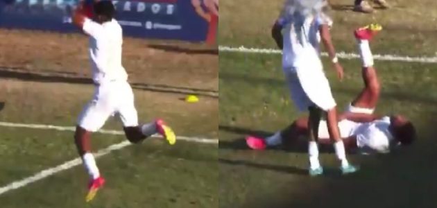 لاعب برازيلي يصاب بإصابة خطيرة أثناء تقليده احتفال رونالدو 1 لاعب برازيلي يصاب بإصابة خطيرة أثناء تقليده احتفال رونالدو