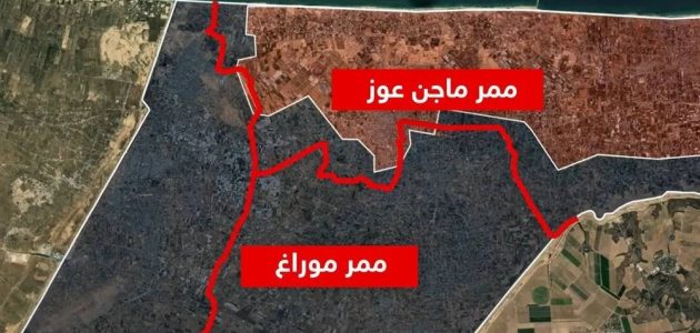 ممر إسرائيلي يقطع خان يونس ويغير معالم المنطقة 1 ممر إسرائيلي يقطع خان يونس ويغير معالم المنطقة