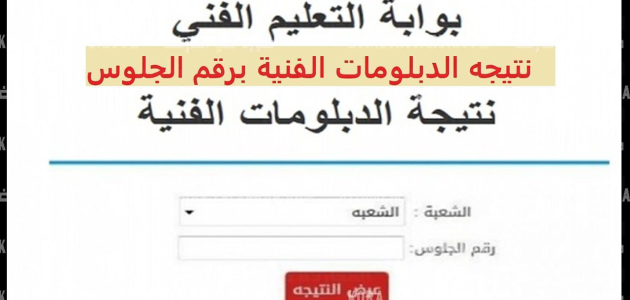 «نتائج مبهرة»! اكتشف الآن نتيجة الدبلومات الفنية 2025 برقم الجلوس عبر بوابة التعليم الأساسي!