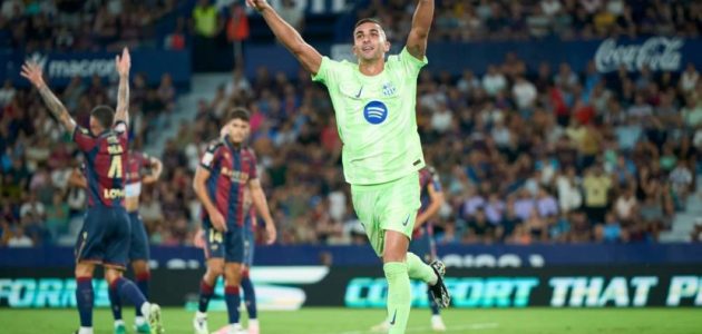 برشلونة يحقق انتصارًا دراماتيكيًا على ليفانتي في الدوري الإسباني 1 برشلونة يحقق انتصارًا دراماتيكيًا على ليفانتي في الدوري الإسباني