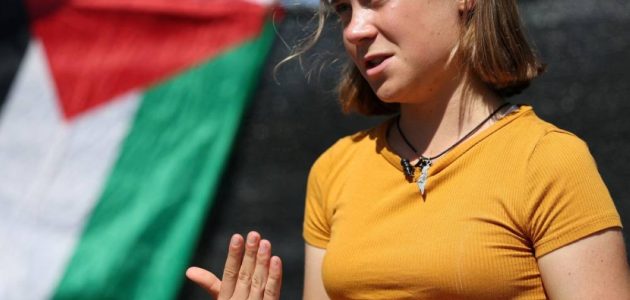 غريتا ثونبرغ تنضم إلى أسطول مساعدات يتوجه إلى غزة لكسر الحصار 1 غريتا ثونبرغ تنضم إلى أسطول مساعدات يتوجه إلى غزة لكسر الحصار