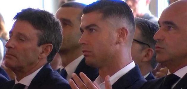رونالدو يعبر عن تأثره العميق خلال حفل تكريم الراحل جوتا 1 رونالدو يعبر عن تأثره العميق خلال حفل تكريم الراحل جوتا